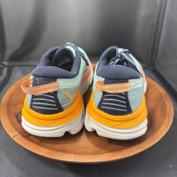 Hoka One One Bondi 7 Sneakers Women's Size 9 Blue Mesh Athletic Shoes - Picture 2 of 7